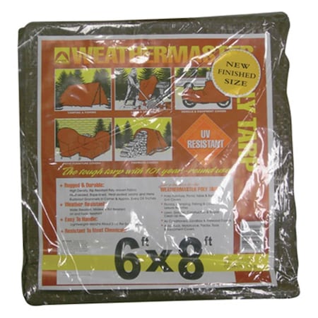 Dize 6 ft x 8 ft Tarp, Brown DI379781